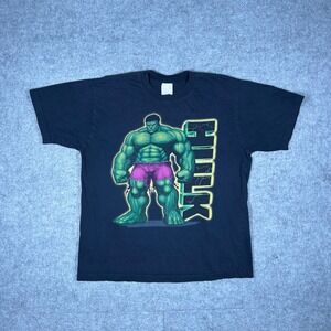 Marvel Incredible Hulk T Shirt Mens Small Black Graphic Tee Retro Comic Book
